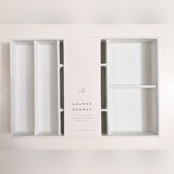 LC LAUREN CONRAD, Beautiful 3 Piece Jewelry Trays and Bar,in a Neutral Color. - Picture 6 of 8